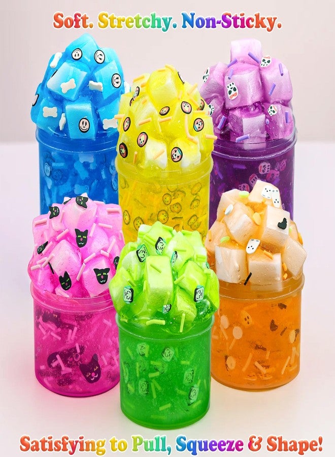 Funewest Halloween Slime Kit for Girls Boys Ages 8-12, Non Sticky Fluffy Slimes for Kids, Halloween Party Favors & Goodie Bags for Girls Boys Ages 8-12 - Image 5